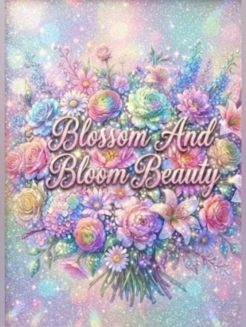 8.5x11 Cardstock Print Blossom And Bloom Beauty Pastel Floral Wall Art